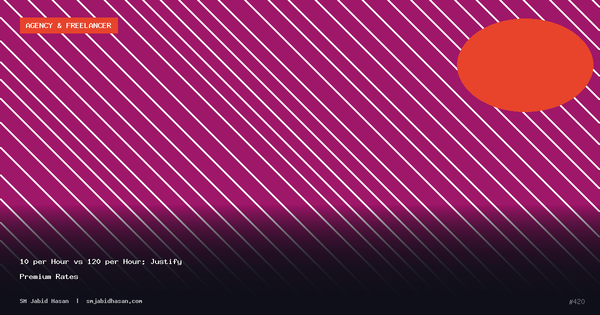 10 per Hour vs 120 per Hour: Justify Premium Rates