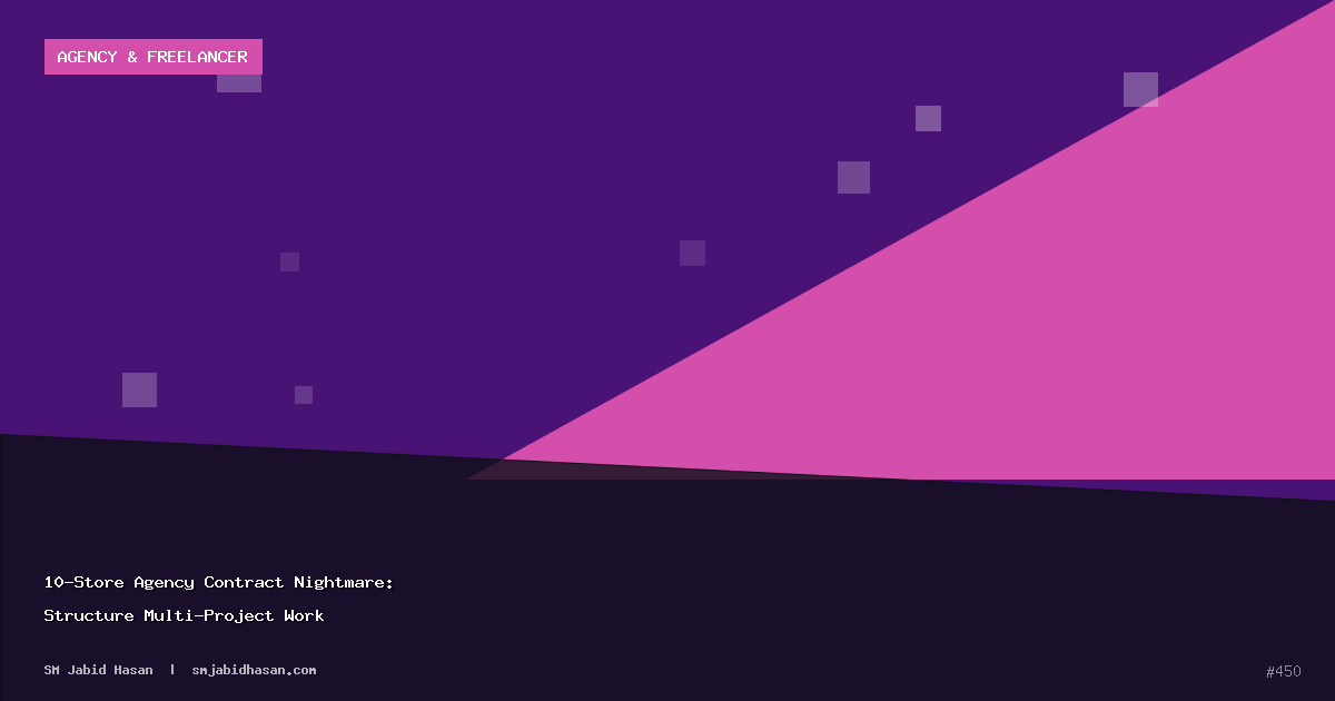 10-Store Agency Contract Nightmare: Structure Multi-Project Work