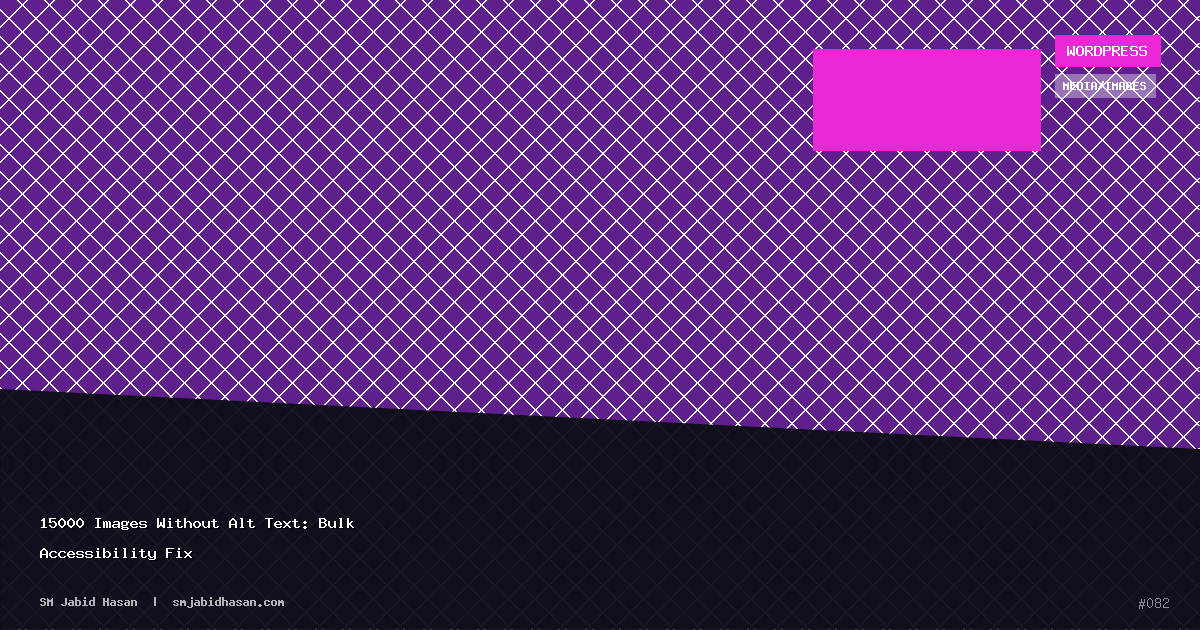 15000 Images Without Alt Text: Bulk Accessibility Fix