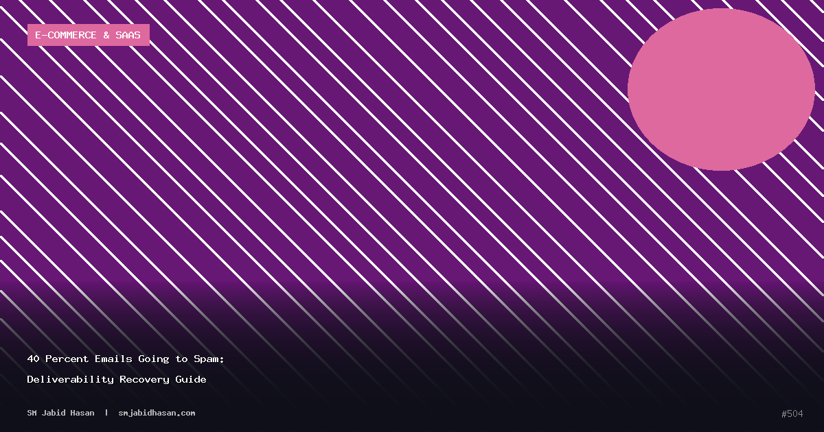 40 Percent Emails Going to Spam: Deliverability Recovery Guide