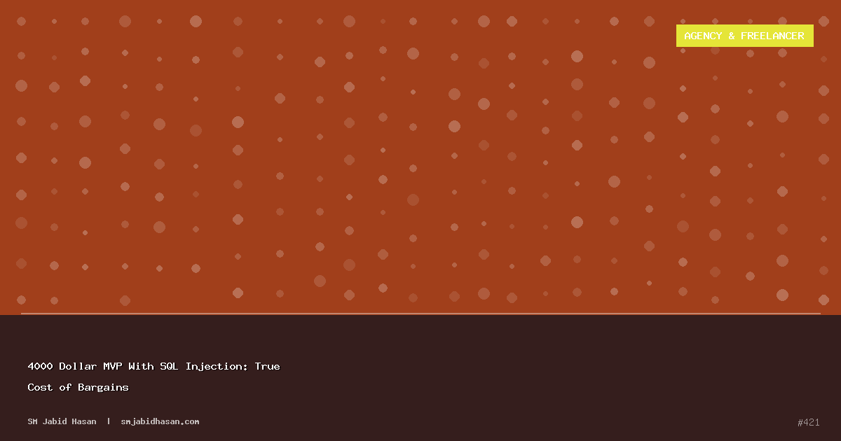 4000 Dollar MVP With SQL Injection: True Cost of Bargains