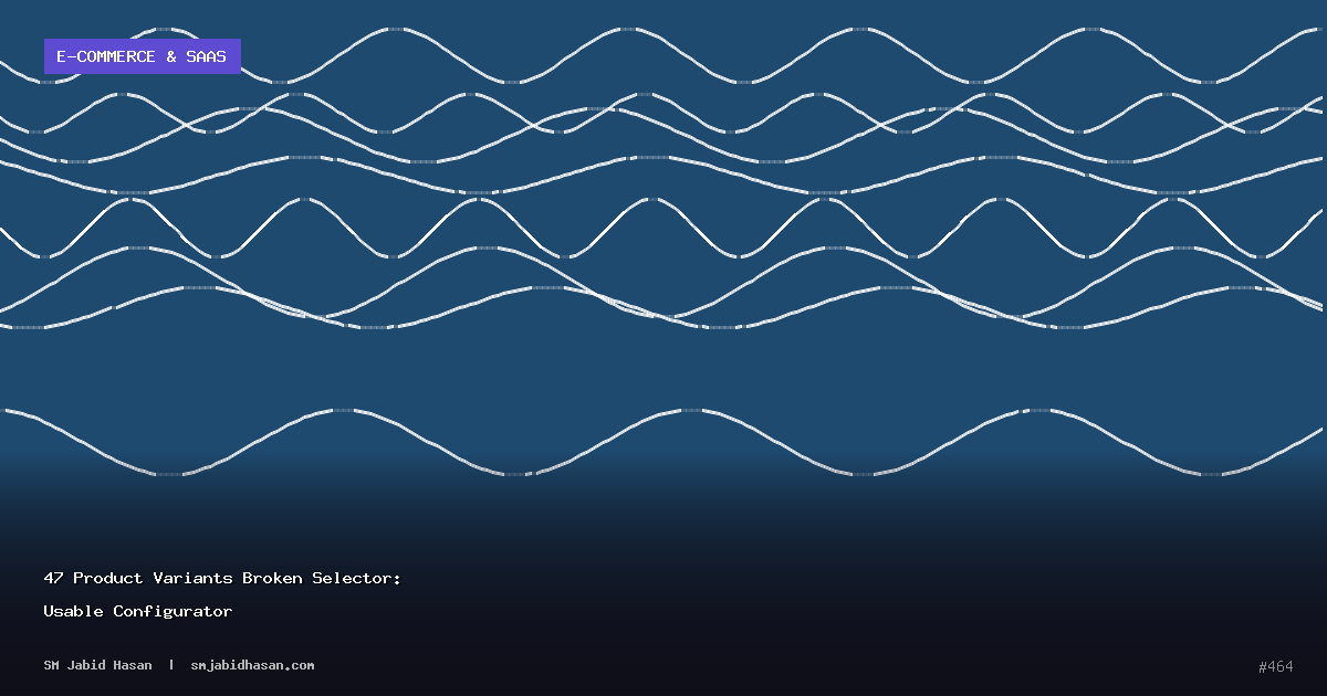 47 Product Variants Broken Selector: Usable Configurator