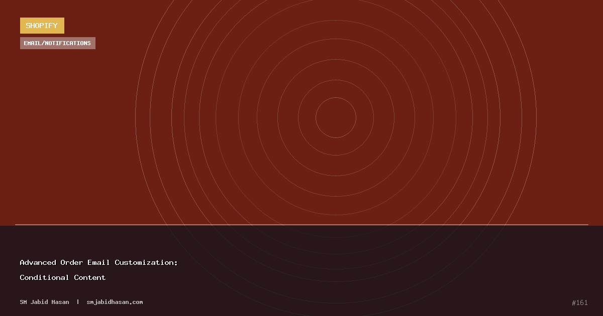 Advanced Order Email Customization: Conditional Content