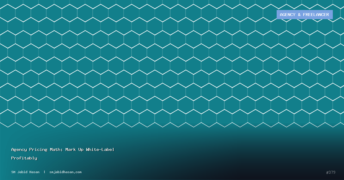 Agency Pricing Math: Mark Up White-Label Profitably