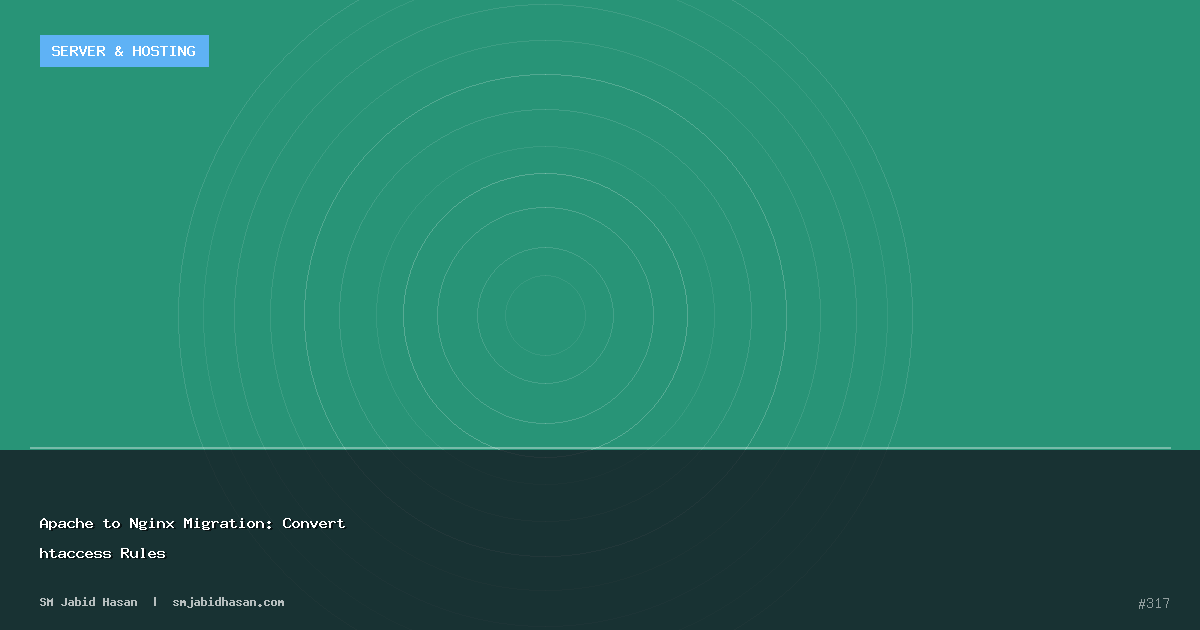Apache to Nginx Migration: Convert htaccess Rules