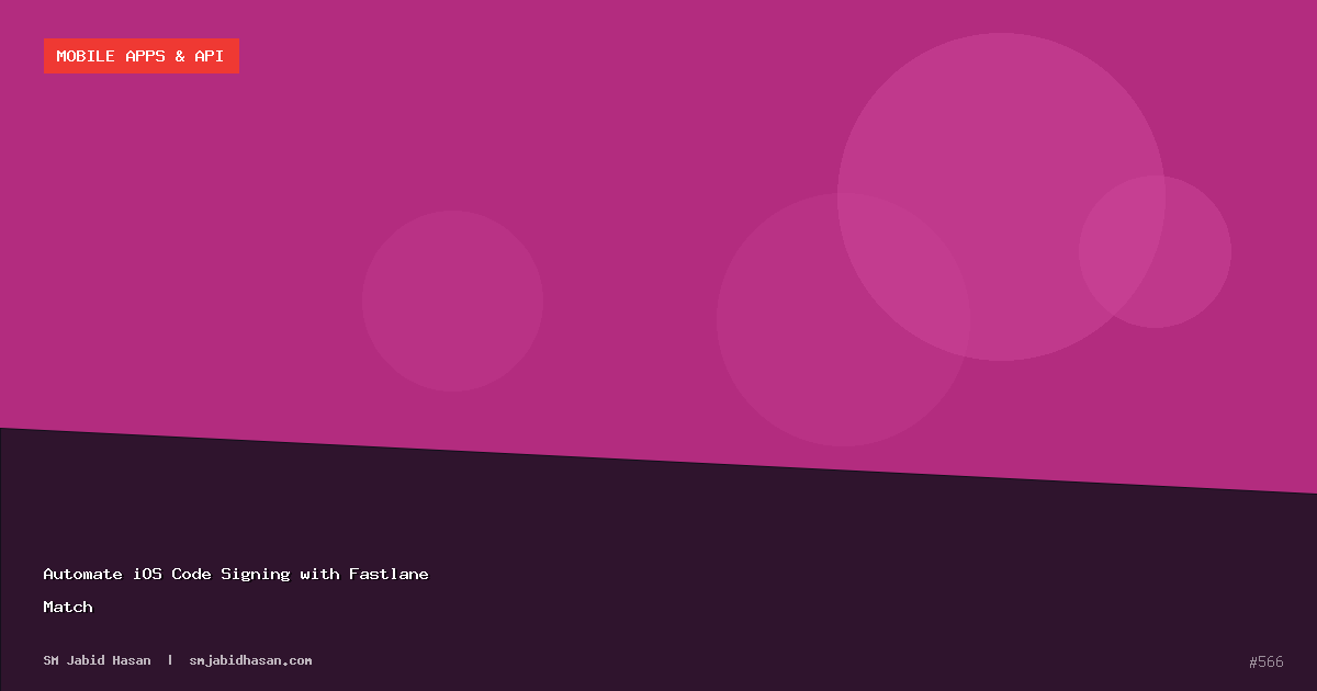 Automate iOS Code Signing with Fastlane Match