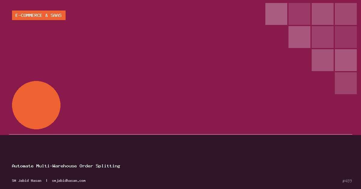 Automate Multi-Warehouse Order Splitting