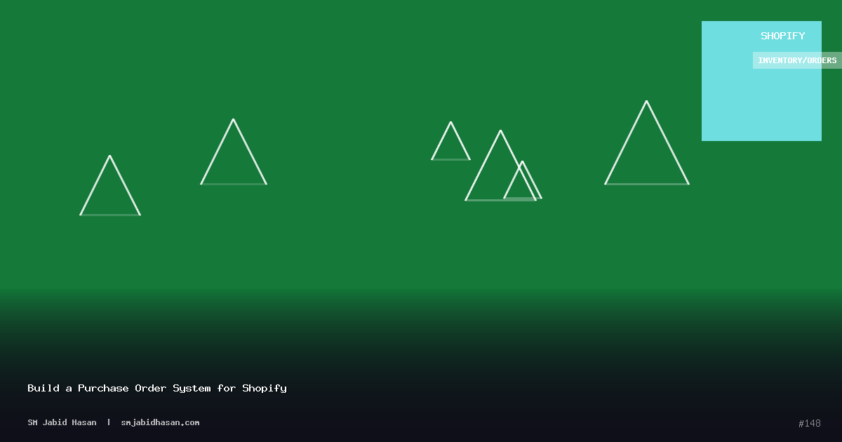 Build a Purchase Order System for Shopify