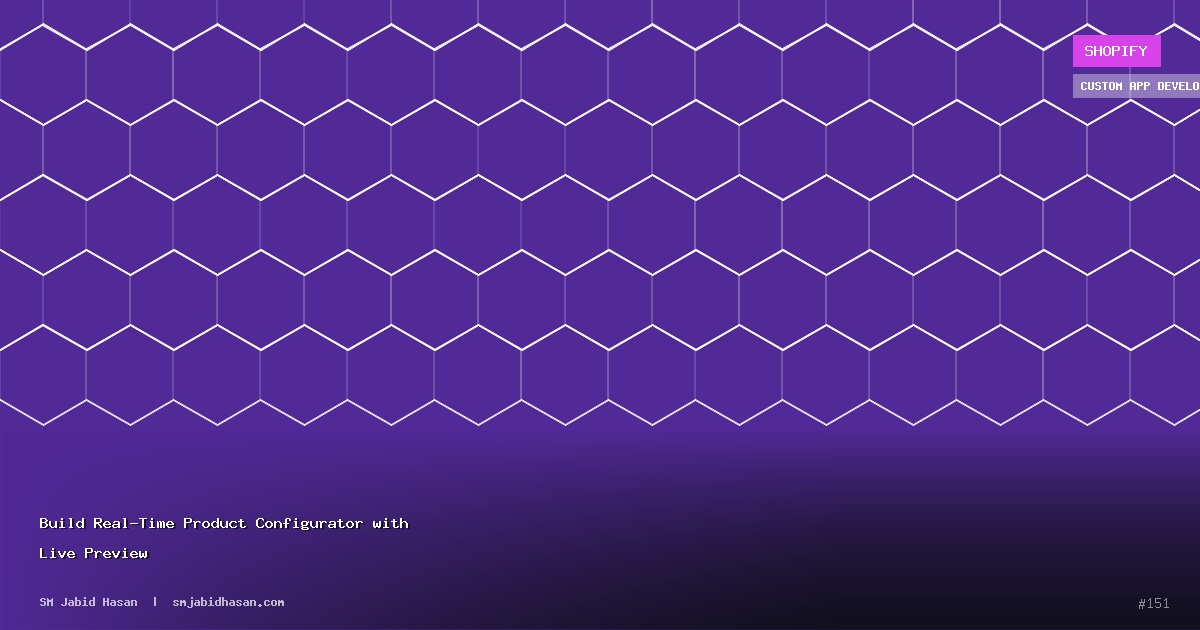 Build Real-Time Product Configurator with Live Preview