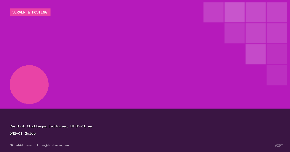 Certbot Challenge Failures: HTTP-01 vs DNS-01 Guide