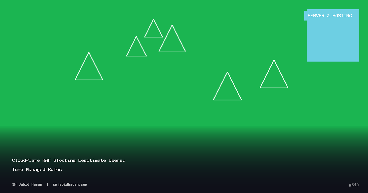 Cloudflare WAF Blocking Legitimate Users: Tune Managed Rules