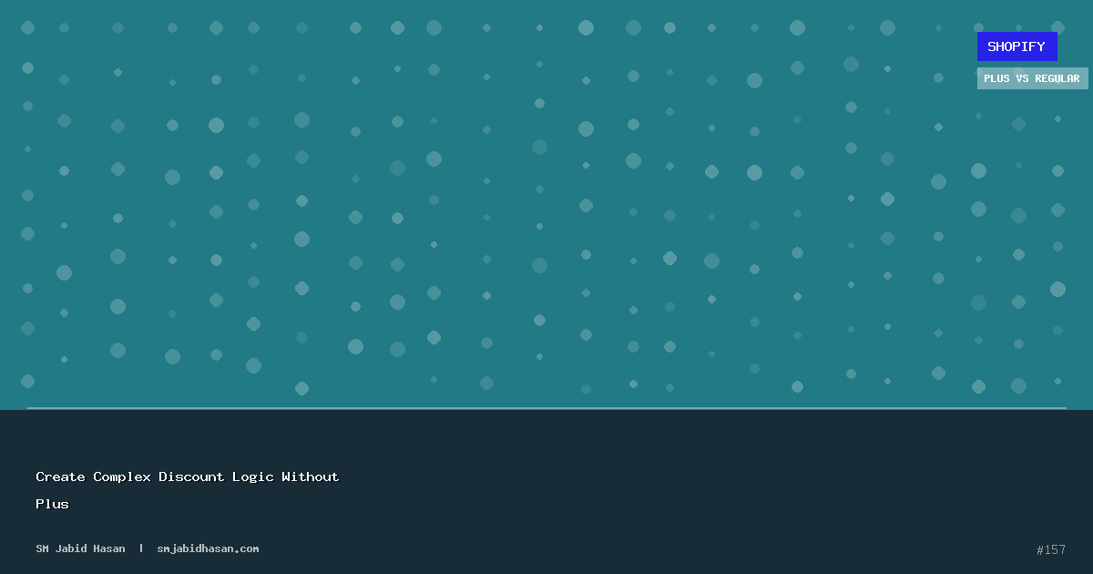 Create Complex Discount Logic Without Plus