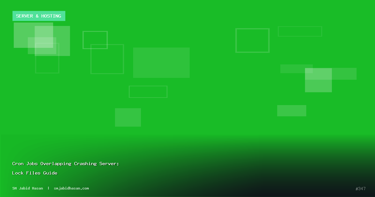 Cron Jobs Overlapping Crashing Server: Lock Files Guide