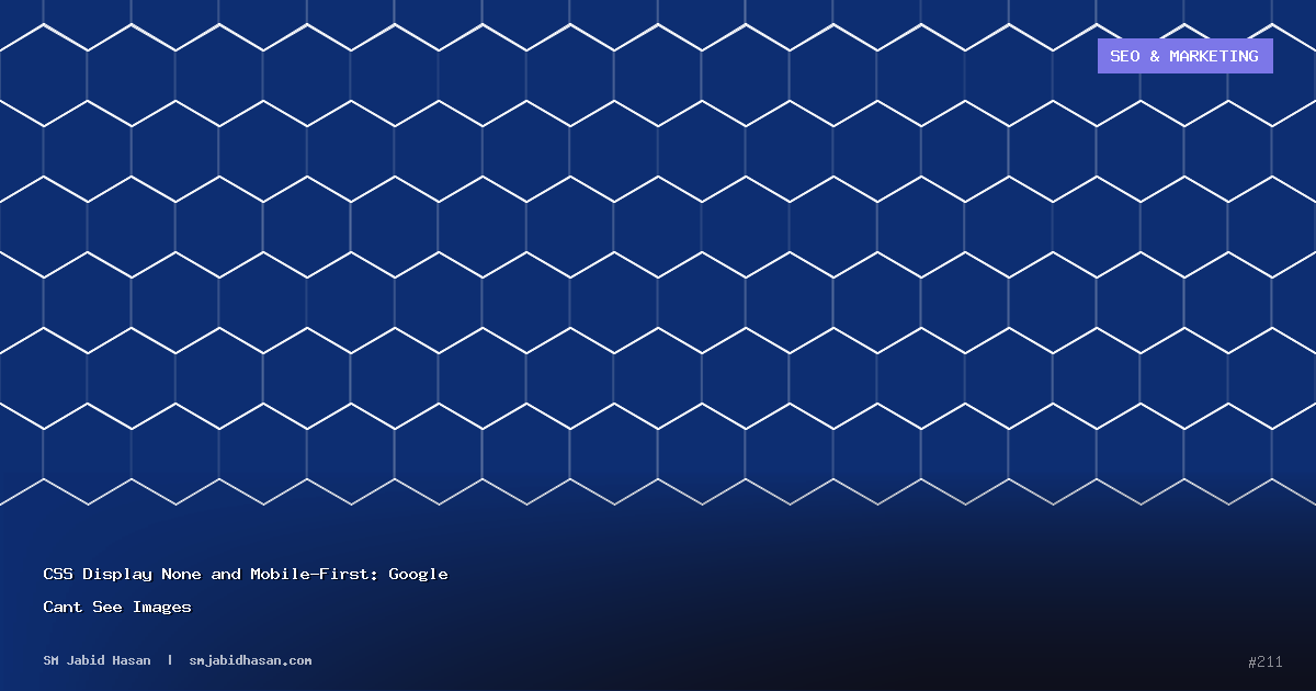 CSS Display None and Mobile-First: Google Cant See Images