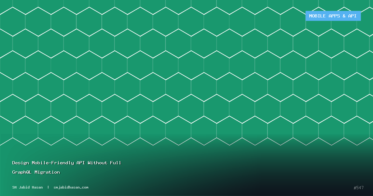 Design Mobile-Friendly API Without Full GraphQL Migration