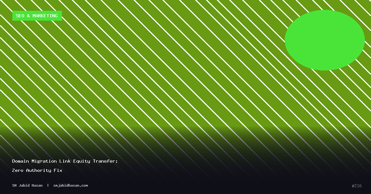 Domain Migration Link Equity Transfer: Zero Authority Fix