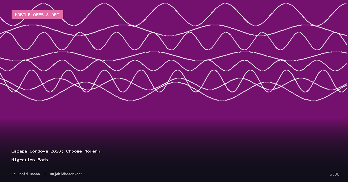 Escape Cordova 2026: Choose Modern Migration Path
