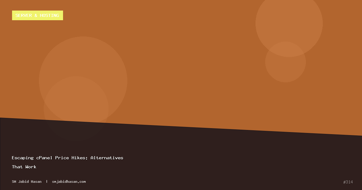 Escaping cPanel Price Hikes: Alternatives That Work