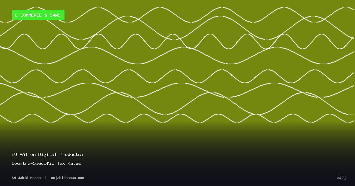 EU VAT on Digital Products: Country-Specific Tax Rates