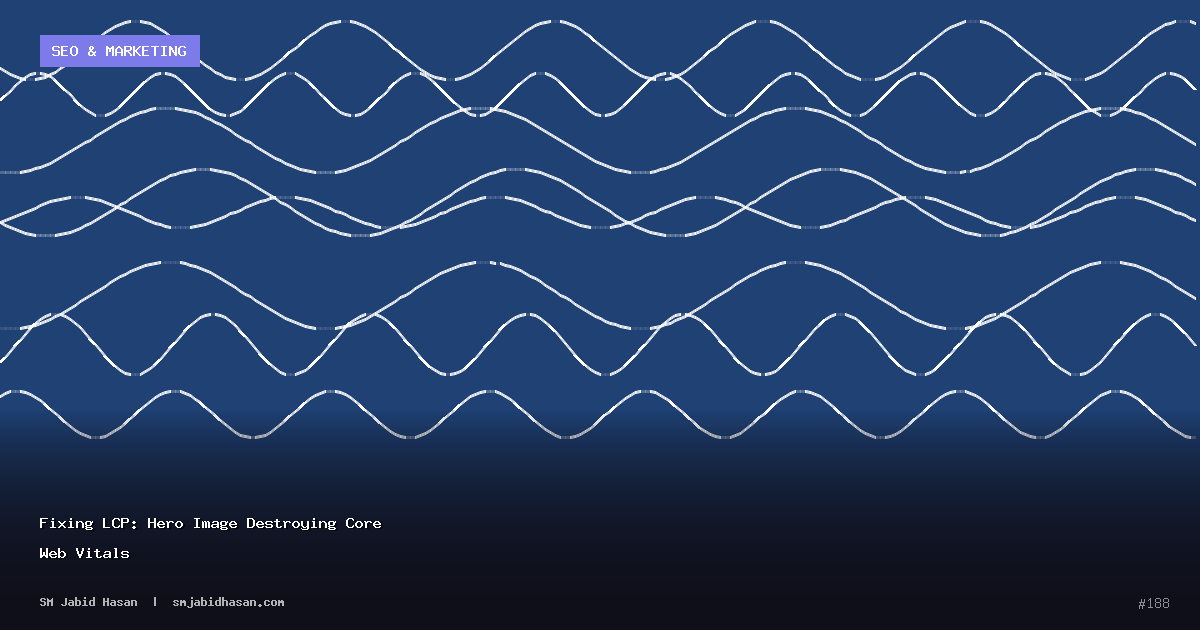 Fixing LCP: Hero Image Destroying Core Web Vitals