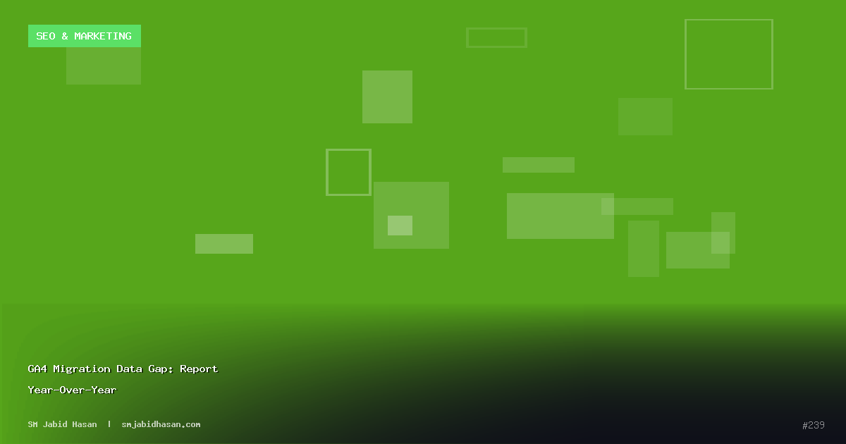 GA4 Migration Data Gap: Report Year-Over-Year