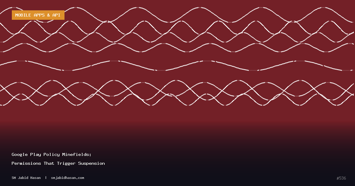 Google Play Policy Minefields: Permissions That Trigger Suspension