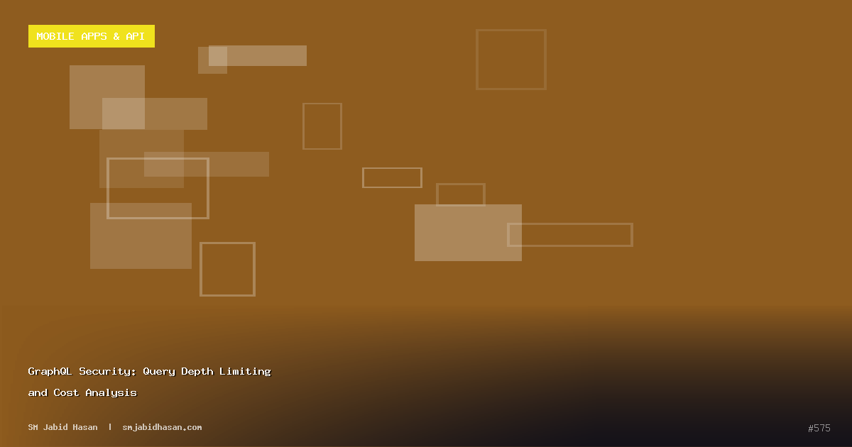 GraphQL Security: Query Depth Limiting and Cost Analysis