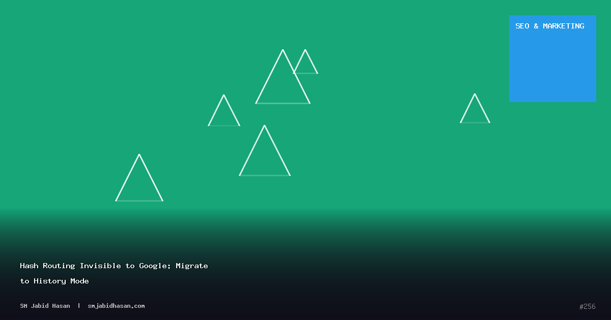 Hash Routing Invisible to Google: Migrate to History Mode