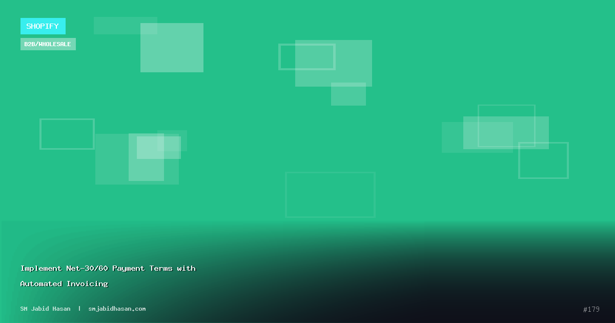 Implement Net-30/60 Payment Terms with Automated Invoicing