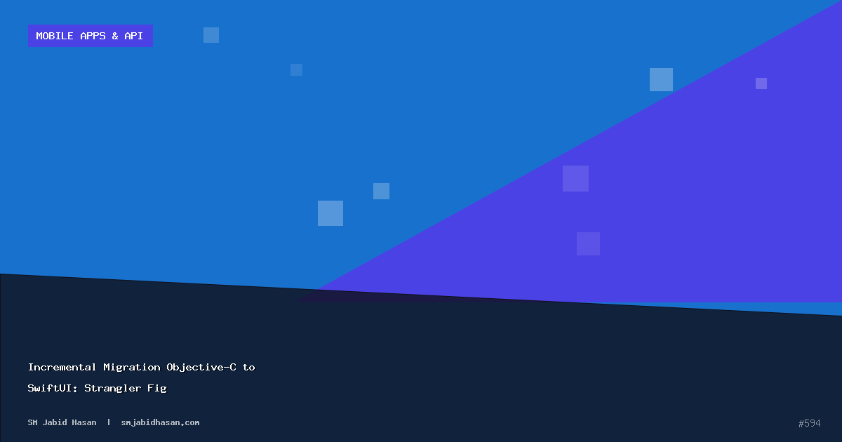Incremental Migration Objective-C to SwiftUI: Strangler Fig