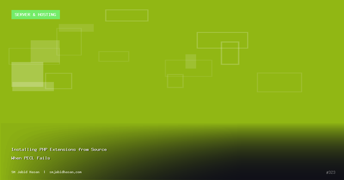 Installing PHP Extensions from Source When PECL Fails