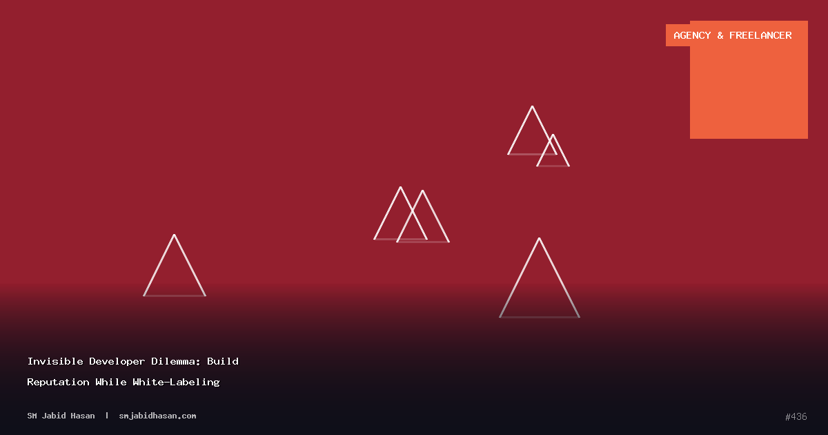 Invisible Developer Dilemma: Build Reputation While White-Labeling