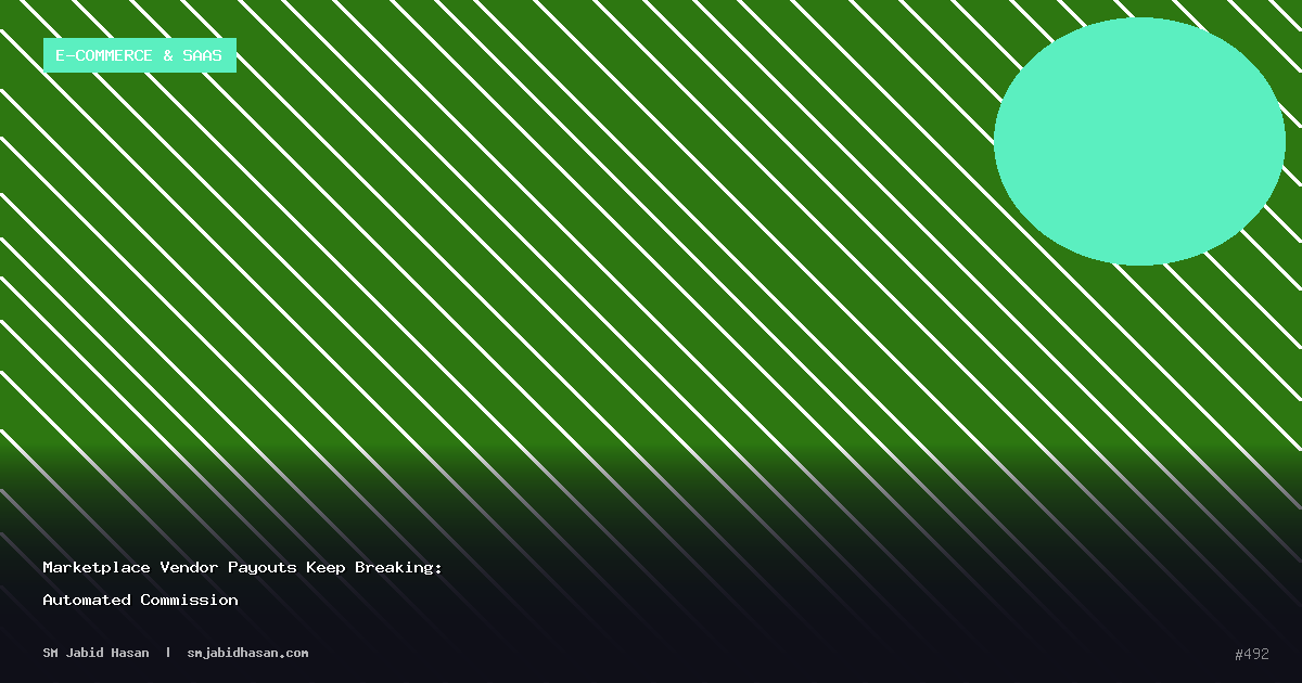 Marketplace Vendor Payouts Keep Breaking: Automated Commission