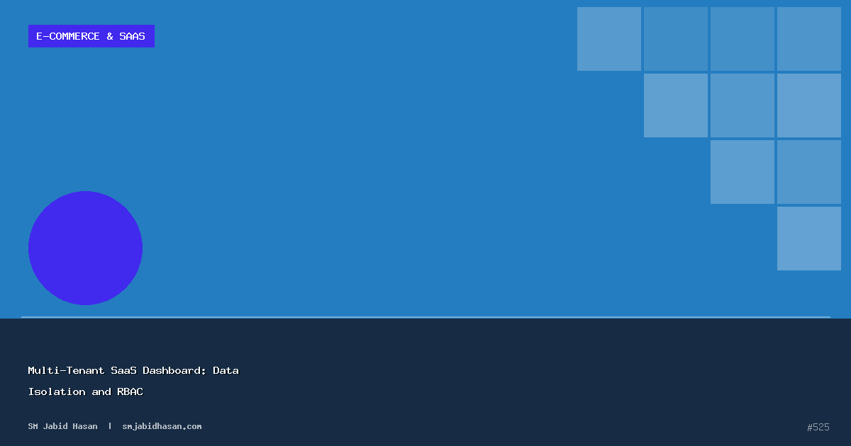 Multi-Tenant SaaS Dashboard: Data Isolation and RBAC
