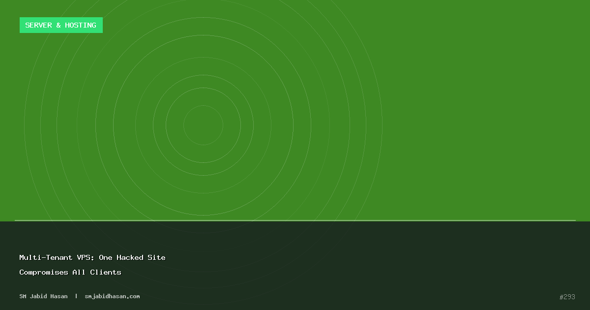 Multi-Tenant VPS: One Hacked Site Compromises All Clients