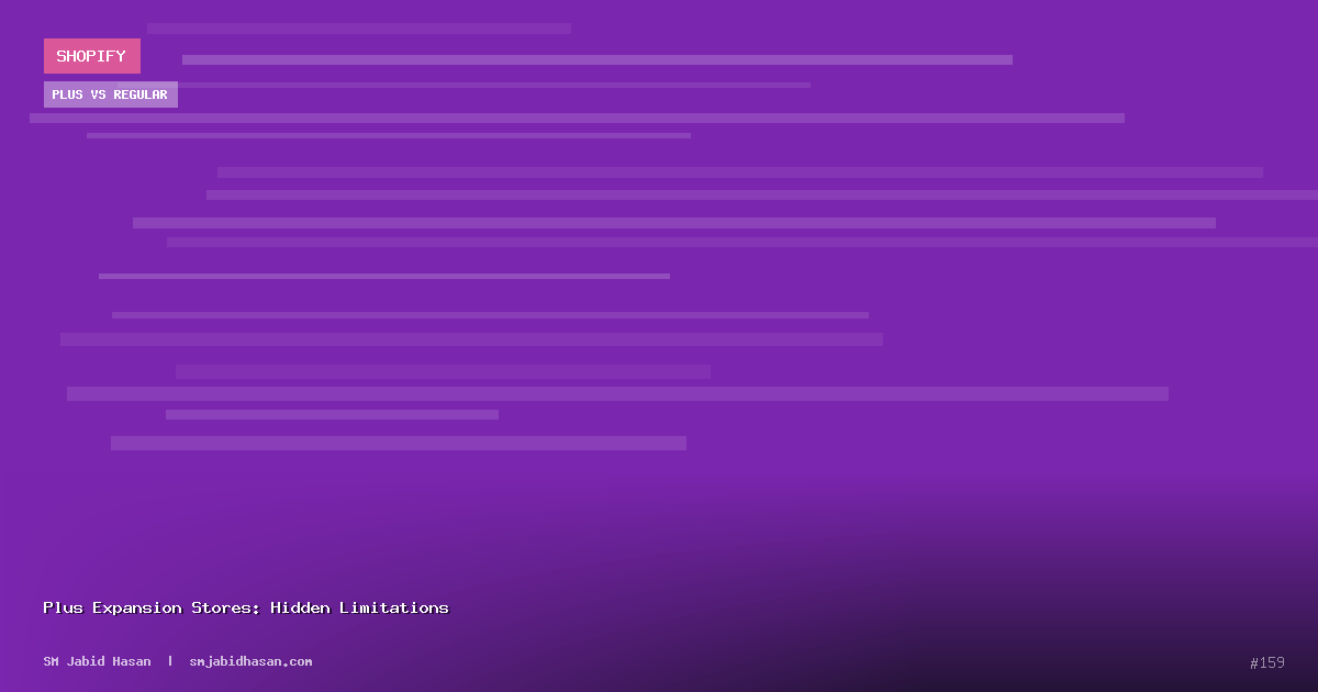 Plus Expansion Stores: Hidden Limitations