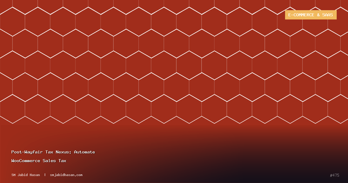 Post-Wayfair Tax Nexus: Automate WooCommerce Sales Tax