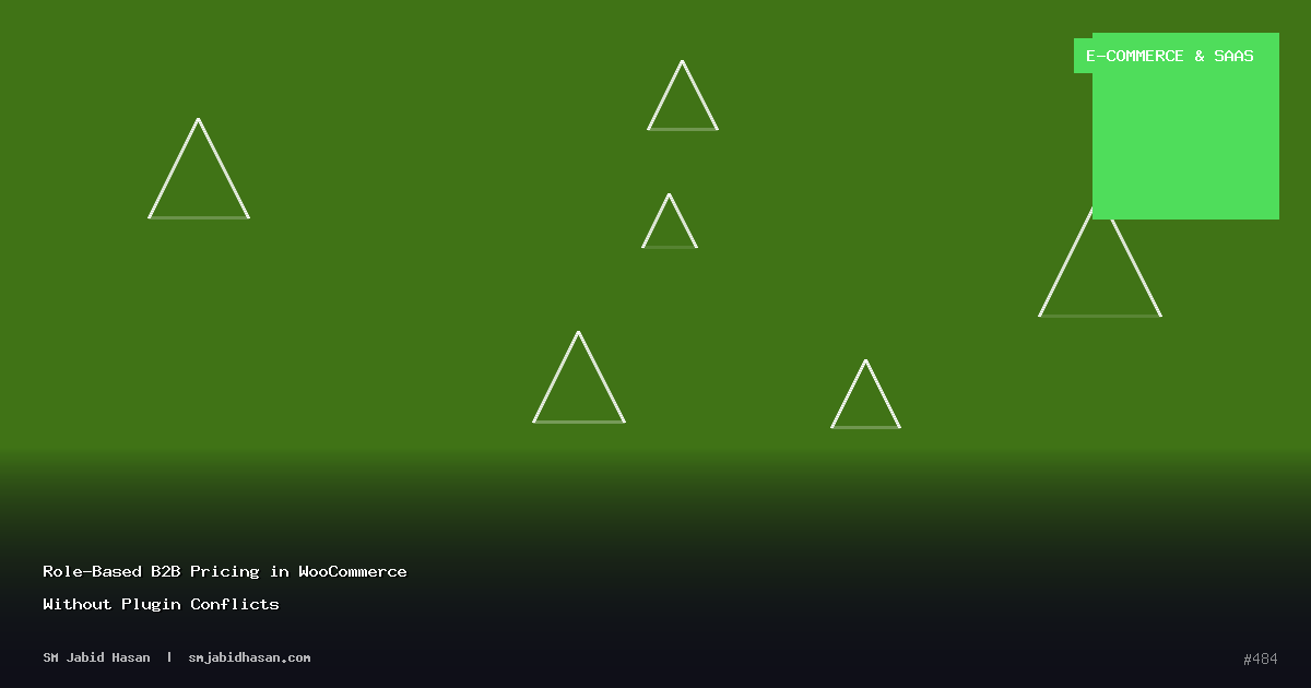Role-Based B2B Pricing in WooCommerce Without Plugin Conflicts