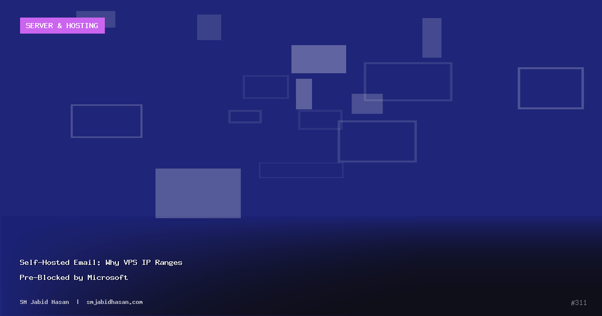 Self-Hosted Email: Why VPS IP Ranges Pre-Blocked by Microsoft