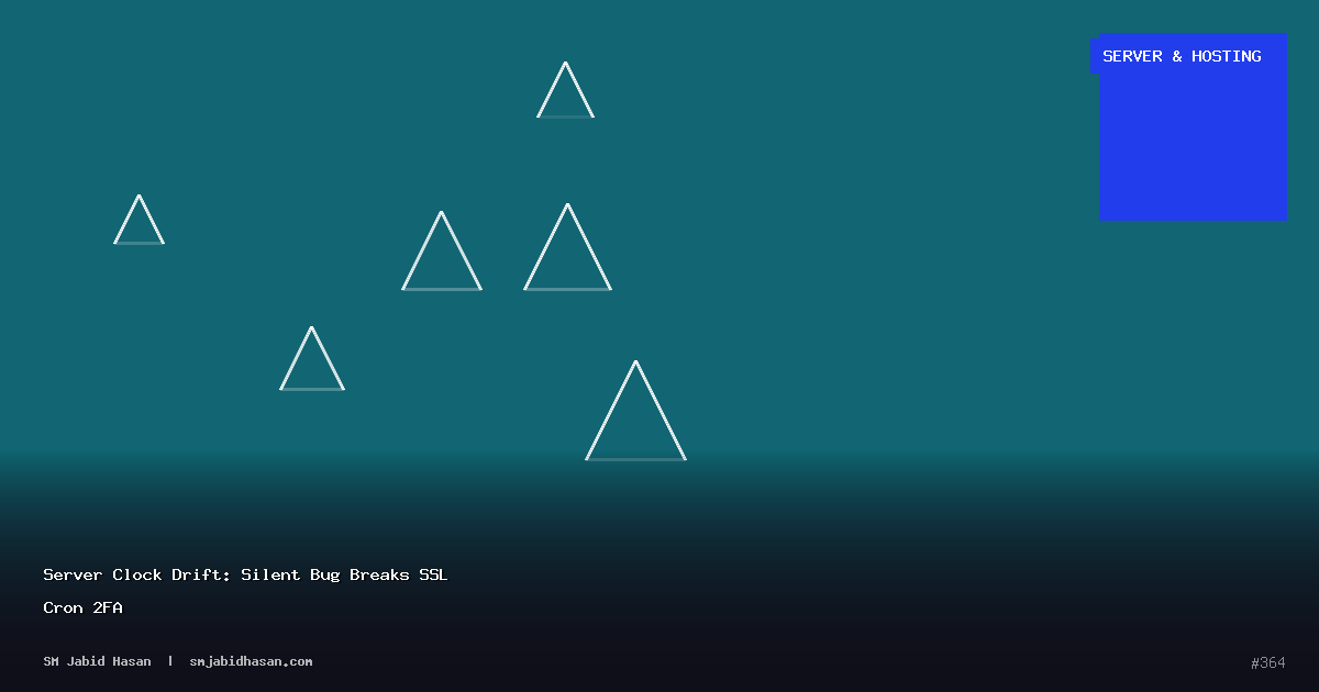 Server Clock Drift: Silent Bug Breaks SSL Cron 2FA