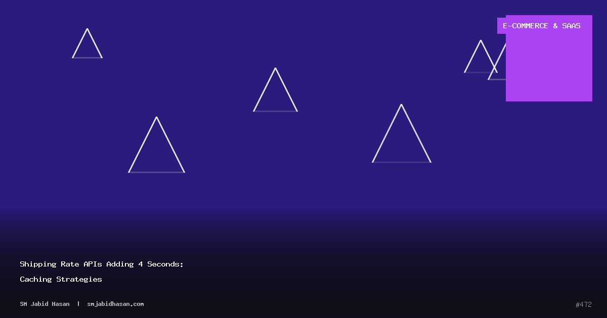 Shipping Rate APIs Adding 4 Seconds: Caching Strategies