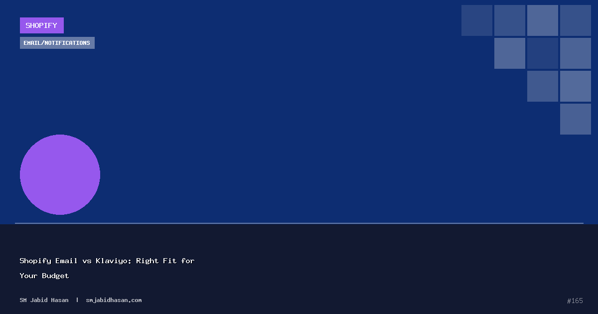 Shopify Email vs Klaviyo: Right Fit for Your Budget