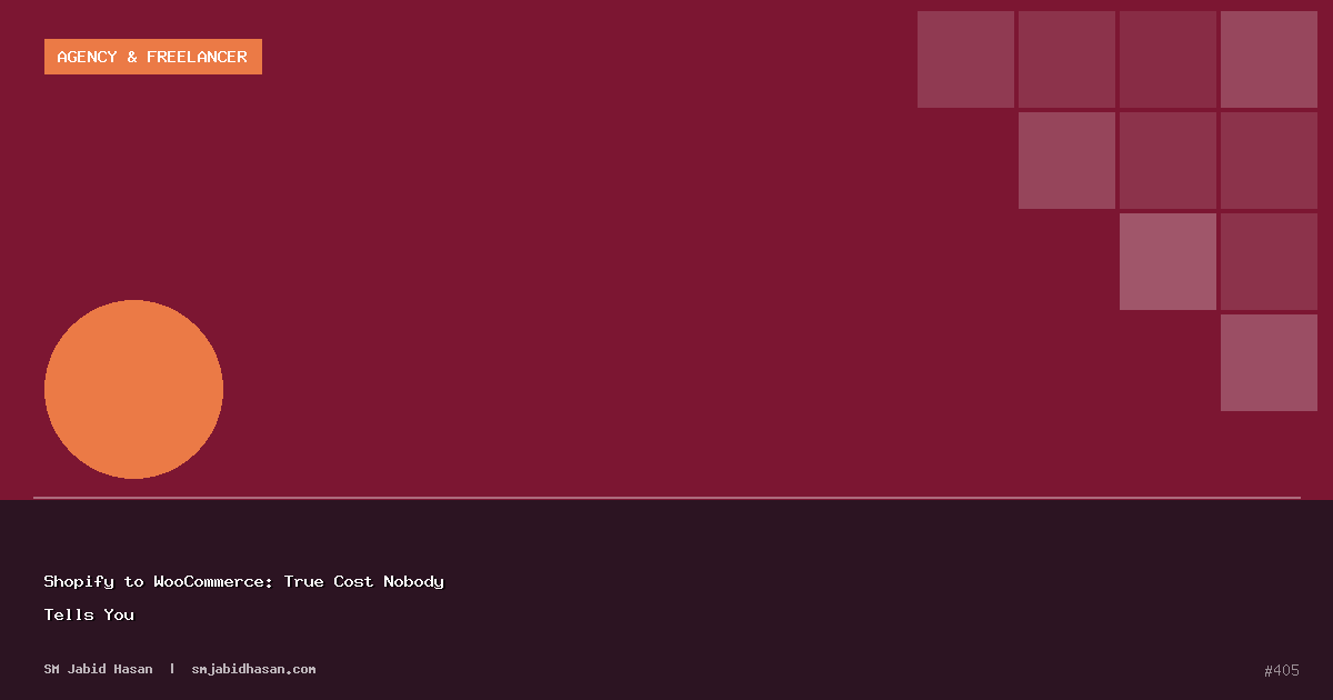 Shopify to WooCommerce: True Cost Nobody Tells You