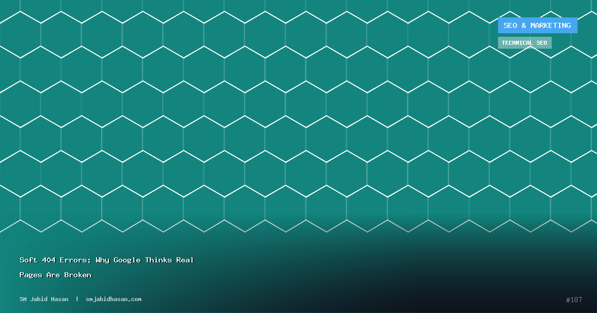 Soft 404 Errors: Why Google Thinks Real Pages Are Broken