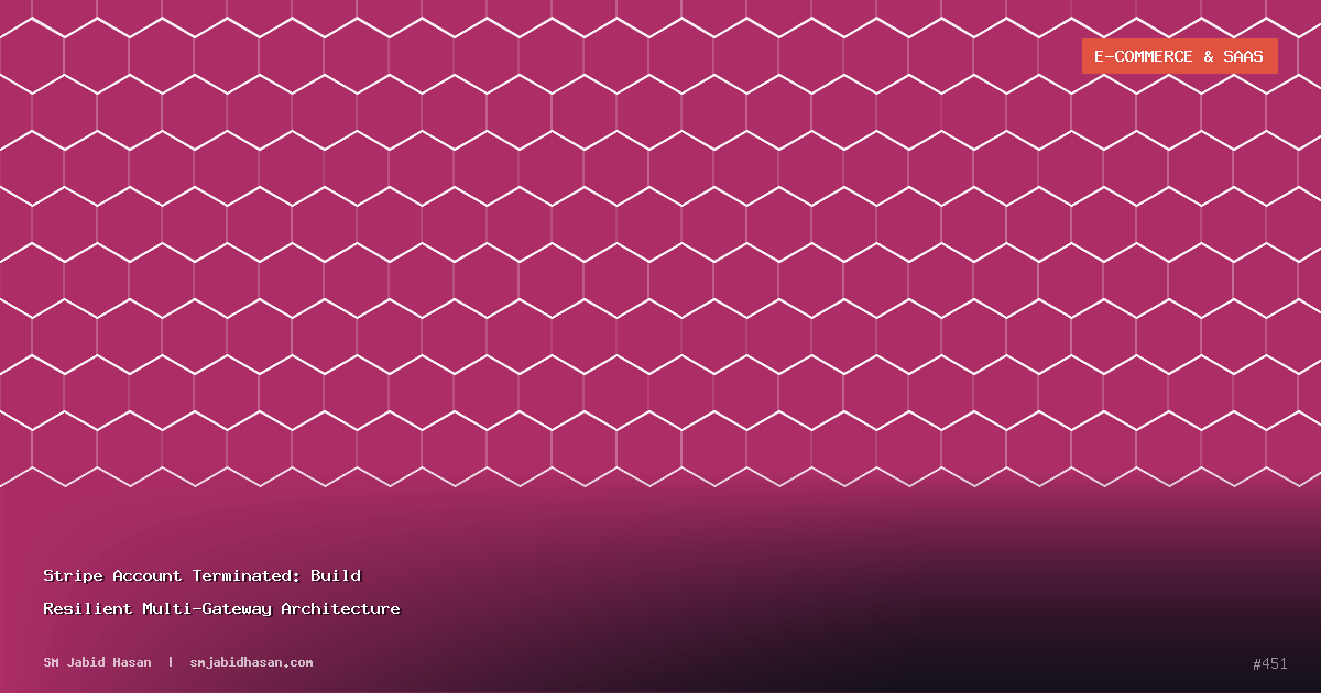 Stripe Account Terminated: Build Resilient Multi-Gateway Architecture