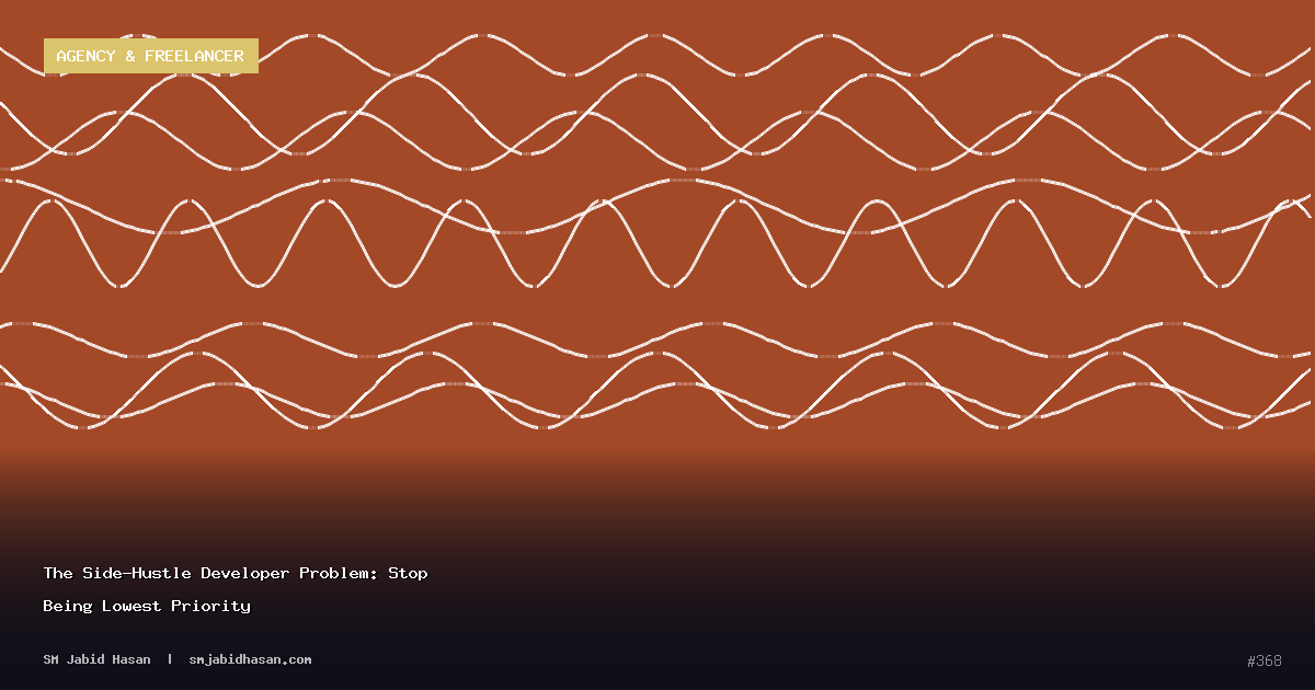 The Side-Hustle Developer Problem: Stop Being Lowest Priority