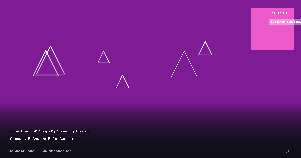 True Cost of Shopify Subscriptions: Compare ReCharge Bold Custom