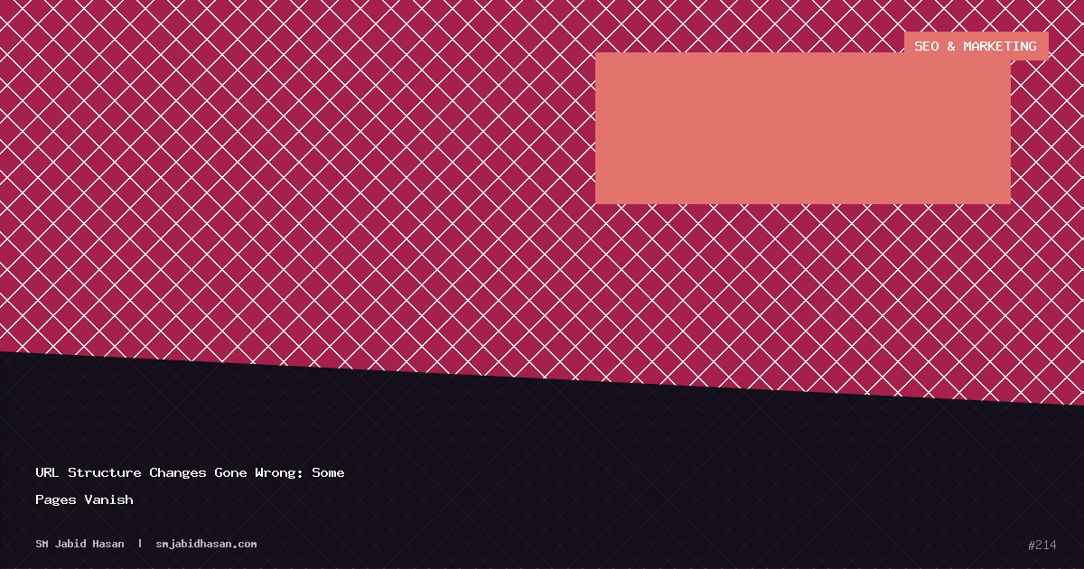 URL Structure Changes Gone Wrong: Some Pages Vanish