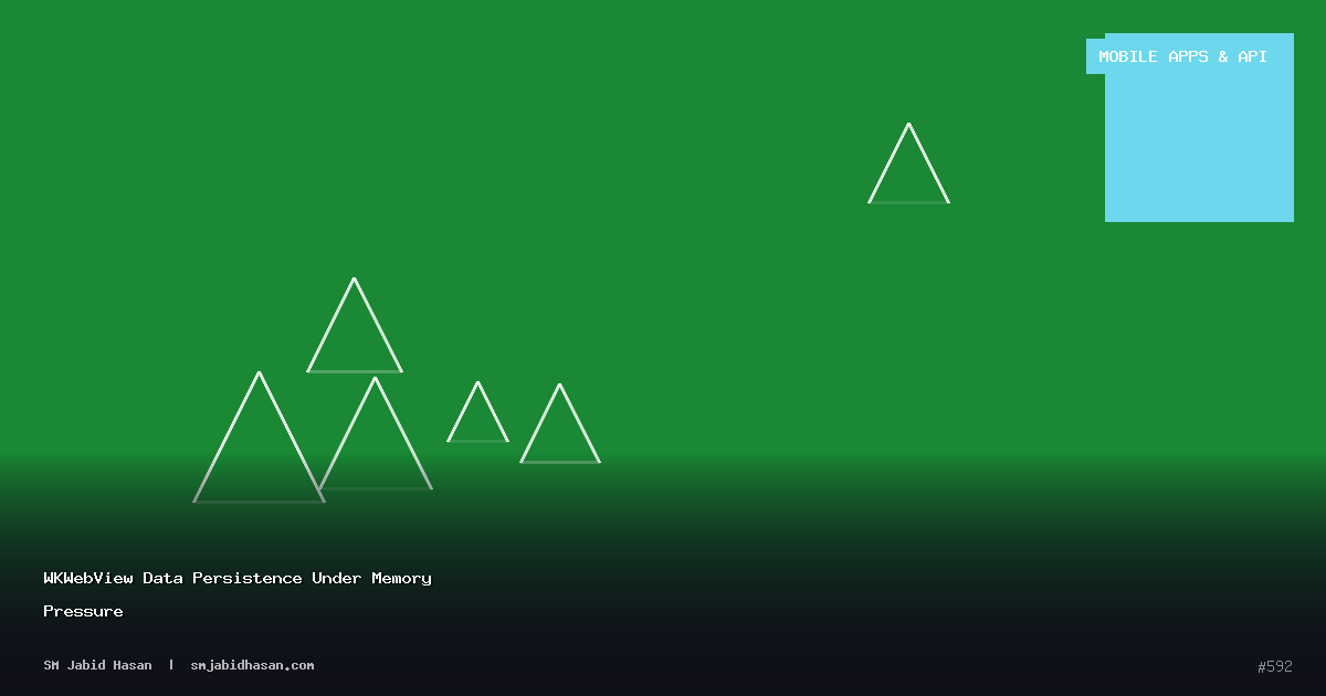 WKWebView Data Persistence Under Memory Pressure