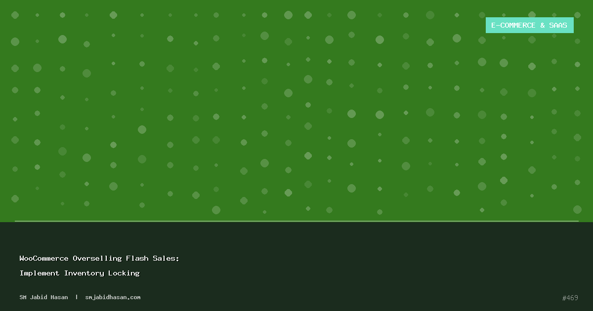 WooCommerce Overselling Flash Sales: Implement Inventory Locking